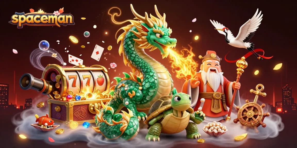 Experience thrilling spins with spaceman in a vibrant 3D casino scene featuring dynamic slot elements and energy.