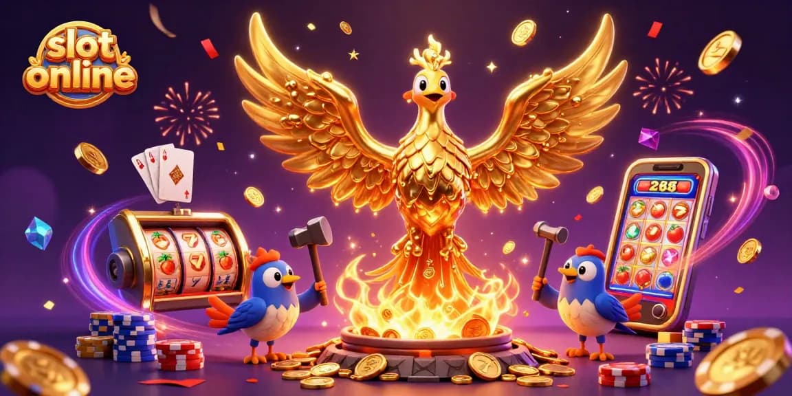 Mainkan slot online dengan mesin slot luar biasa yang dipenuhi koin emas dan simbol keberuntungan.