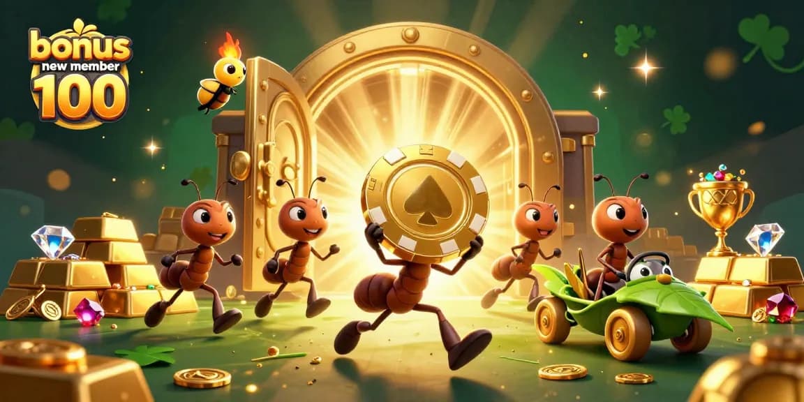 Engage with exciting gameplay featuring bonus new member 100, as animated characters embark on a treasure heist.
