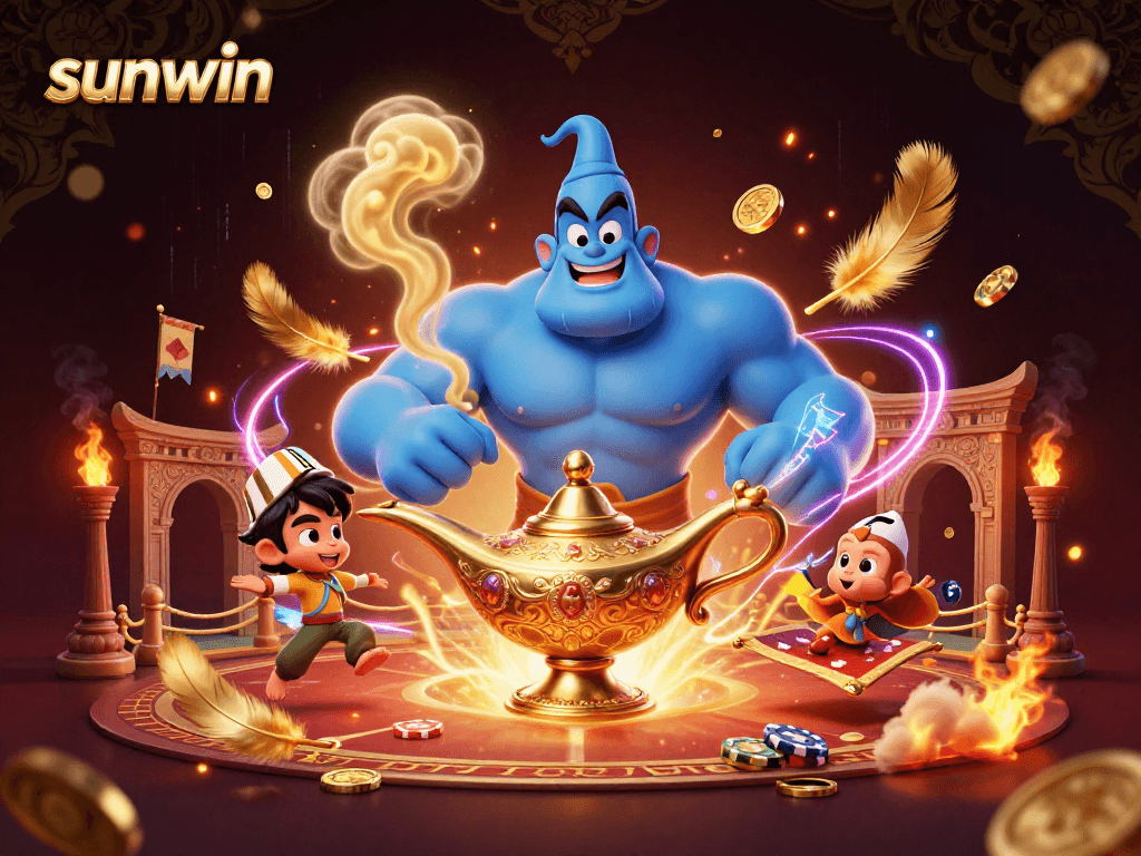Experience thrilling gameplay with sunwin as a genie creates a magical casino atmosphere.