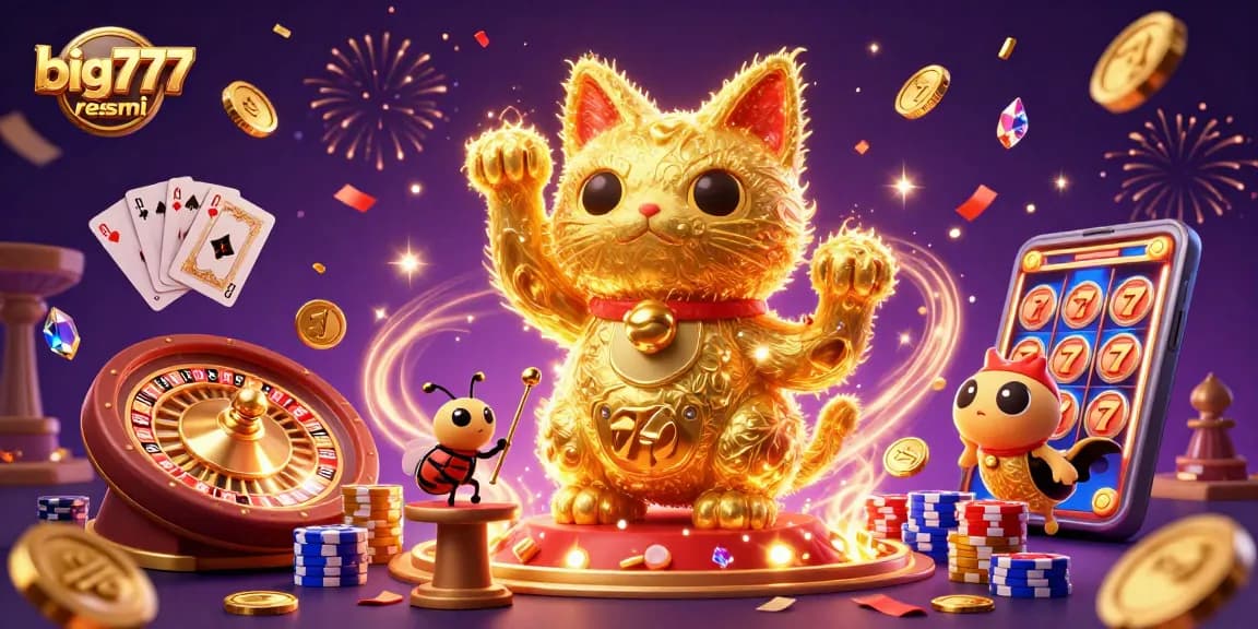 Win big with big777 resmi's mesmerizing slot online experience, featuring vibrant casino elements.