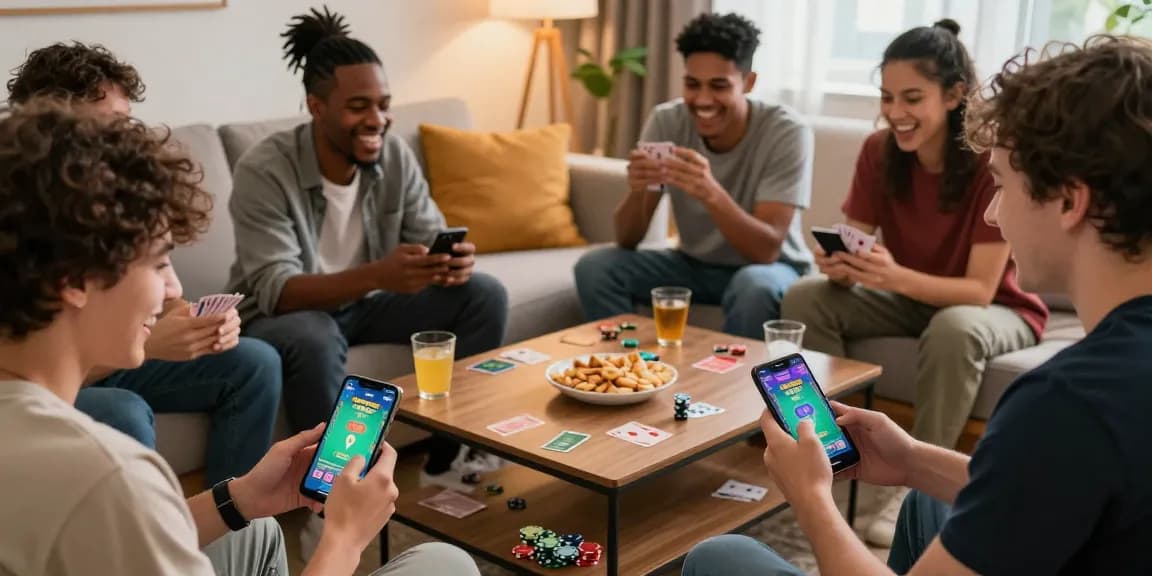 Players engaging in Teen Patti Gold, showcasing vibrant gaming graphics and social interaction, highlighting the excitement of multiplayer card games.