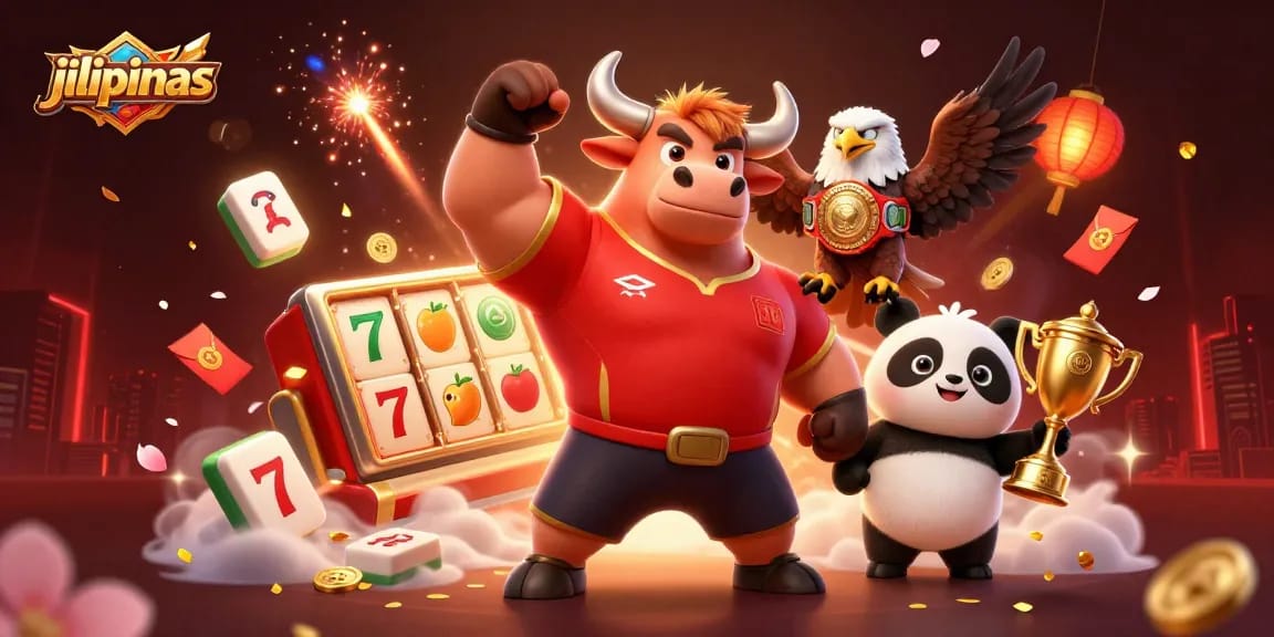 Experience the excitement of jilipinas with slot reels, lucky 7s, and vibrant casino elements.