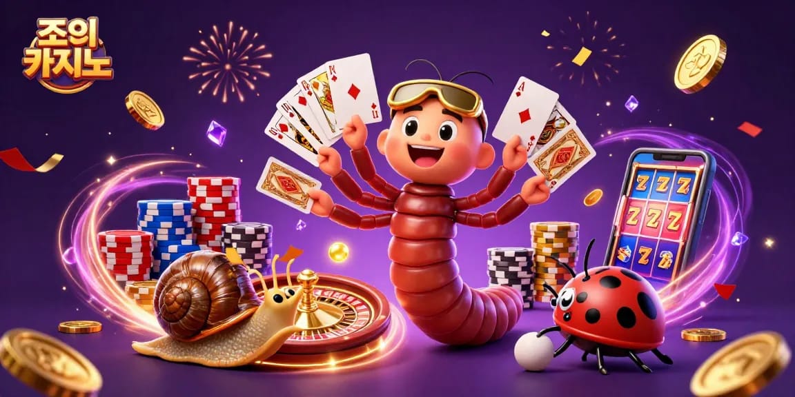Experience the thrilling world of 조이카지노 with vibrant characters and dynamic casino action.