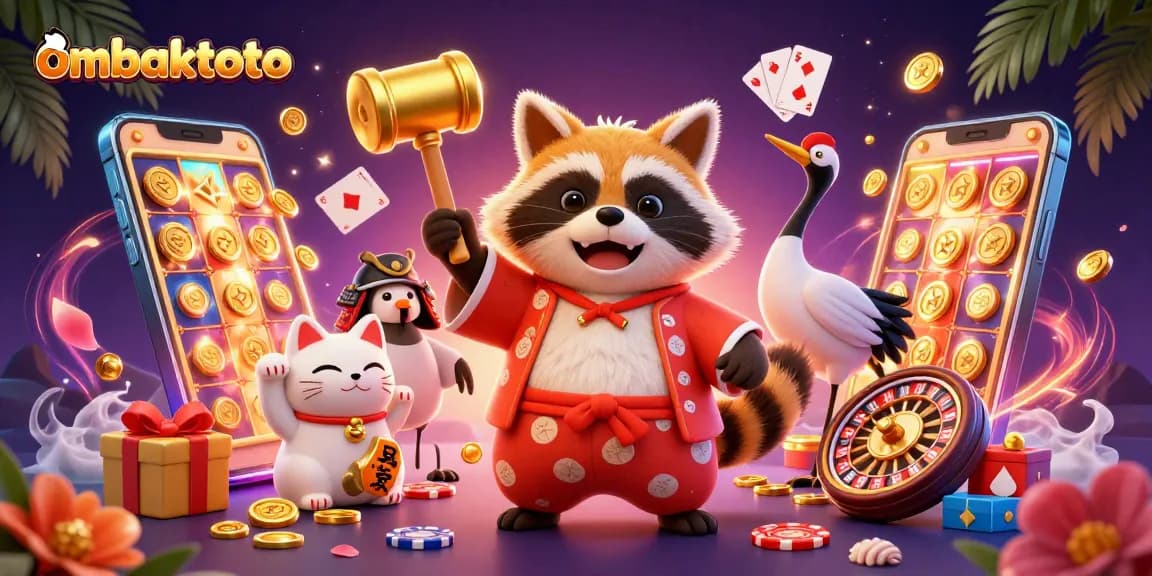 Get ready to play ombaktoto and spin the slots with cheerful tanuki and fortune cats!