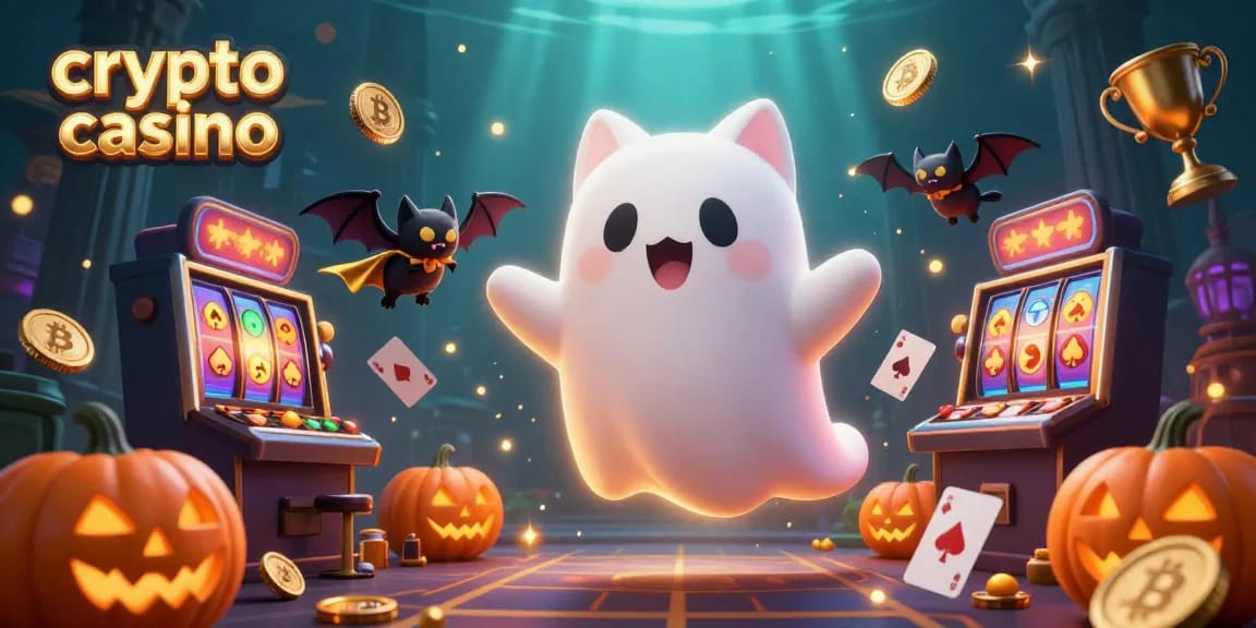 Experience the excitement of crypto casino gaming with ghost cat and vampire bat