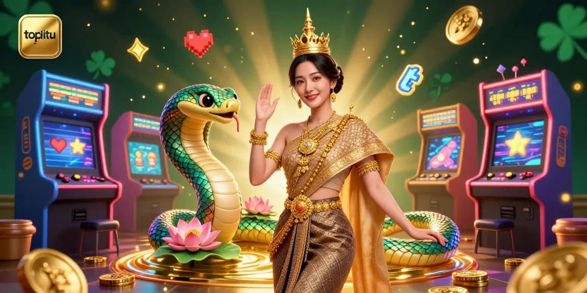 Experience the exciting world of topjitu with a vibrant game scene featuring elegant characters and dynamic elements.
