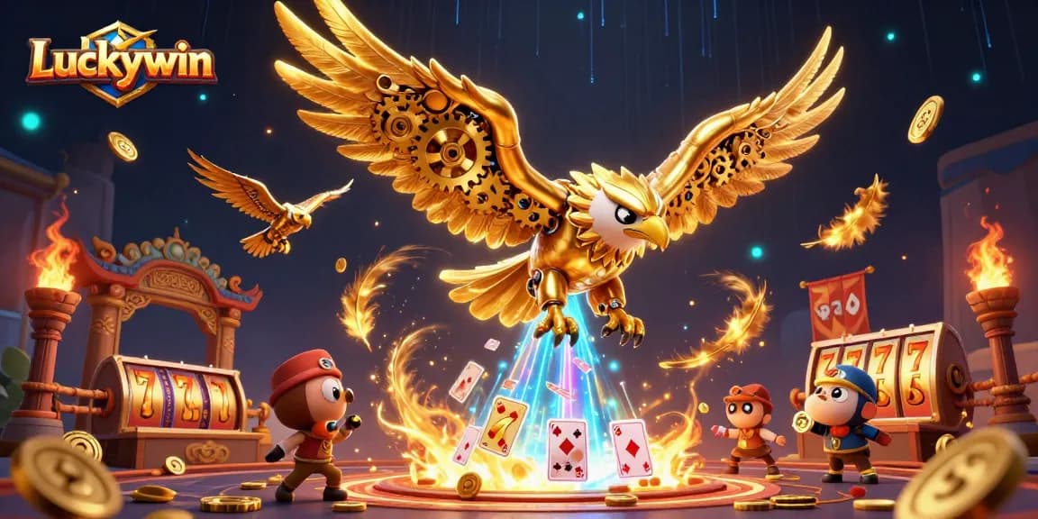 Experience thrilling gameplay with Luckywin's vibrant 3D casino adventure featuring exciting slot elements.