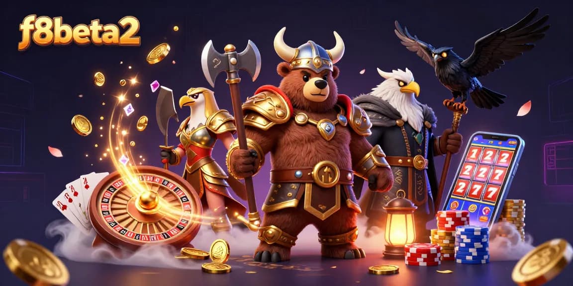 Experience the excitement of f8beta2 with vibrant scenes of thrilling casino action and winning moments.