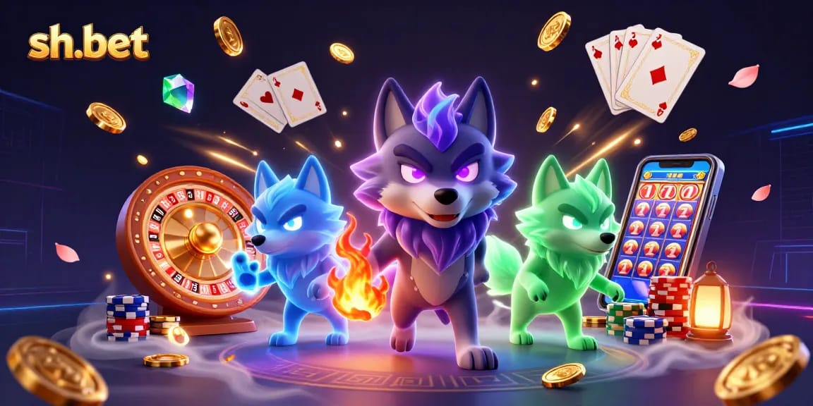 Experience sh-bet's thrilling gameplay with dynamic visuals of winning slots and immersive gaming.
