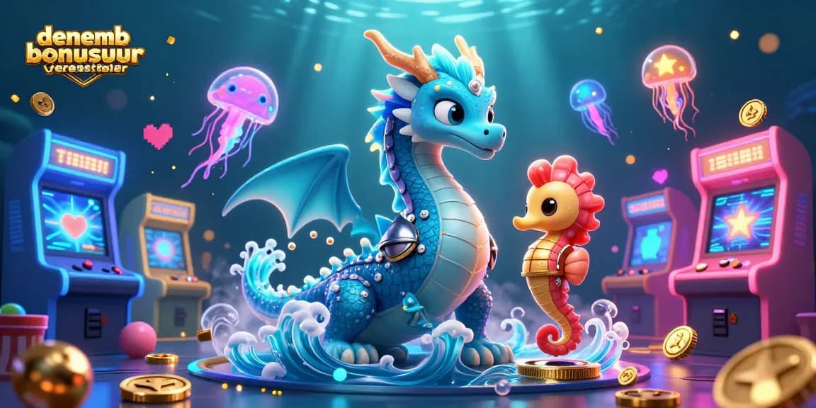 Engage with denemebonusuverensiteler in a vibrant underwater casino adventure filled with playful characters.