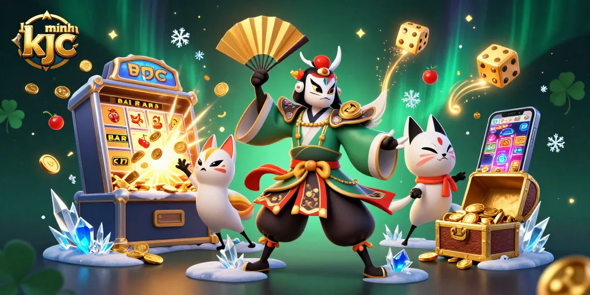 Engage with the vibrant world of liên minh kjc, featuring dynamic casino elements and cultural characters.