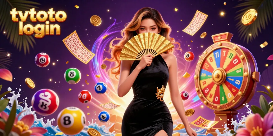 Experience thrilling gaming at tvtoto login with this vibrant casino-themed illustration featuring lottery elements.