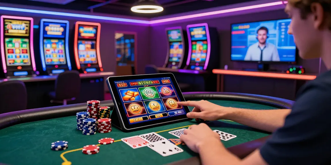 Engaging online gambling scene at 78winnh net with vibrant casino atmosphere