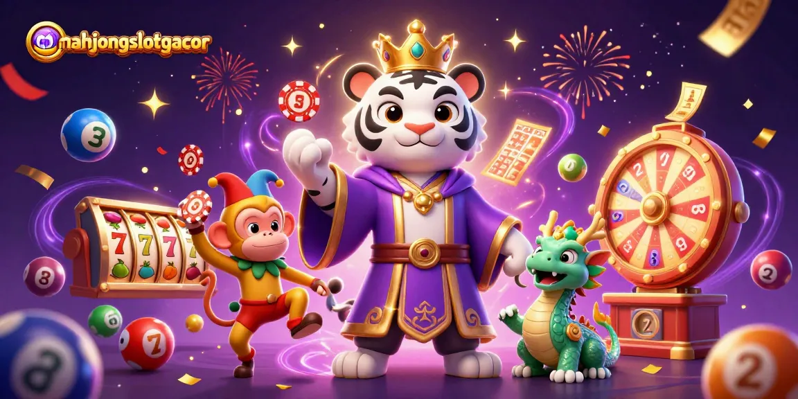 Engage in exciting gameplay at mahjongslotgacor with dynamic slot reels and colorful characters.