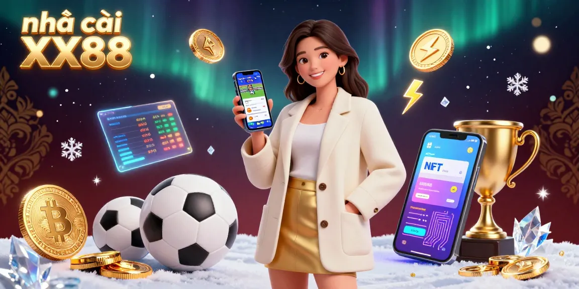 Experience the excitement of nhà cái XX88 with dynamic sports betting and crypto elements in a lively casino scene.
