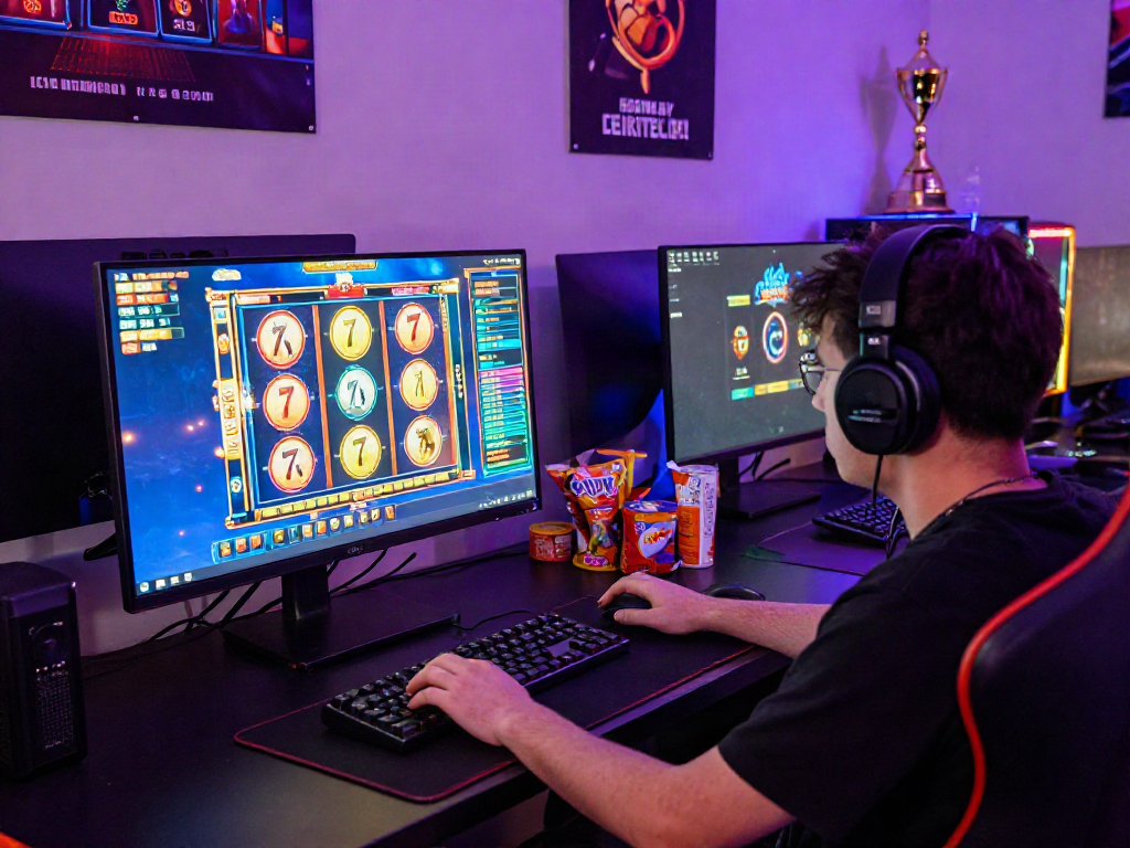 Exciting gaming moment with slot777 reels spinning on vibrant screen.