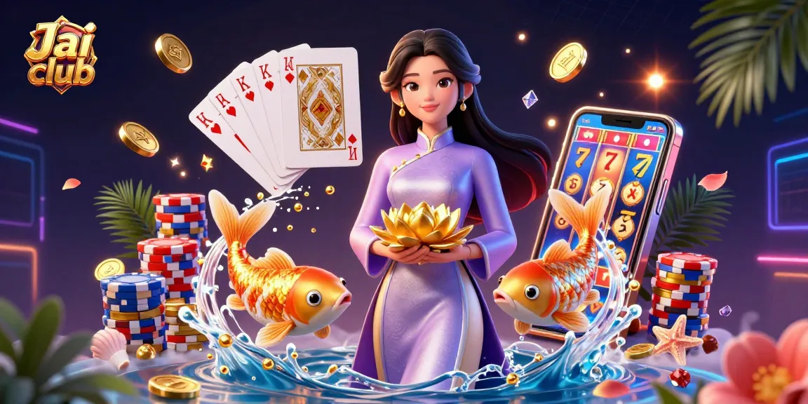 Engage with Jai club's vibrant atmosphere featuring stunning gaming elements and a celebratory mood.