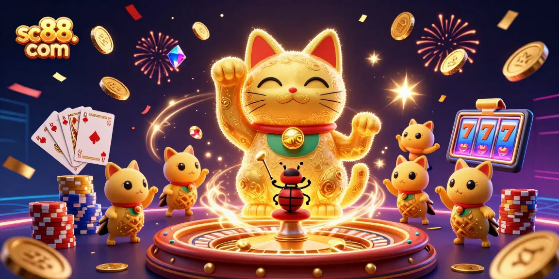 Experience thrilling gaming at sc88. com with vibrant characters and casino symbols.