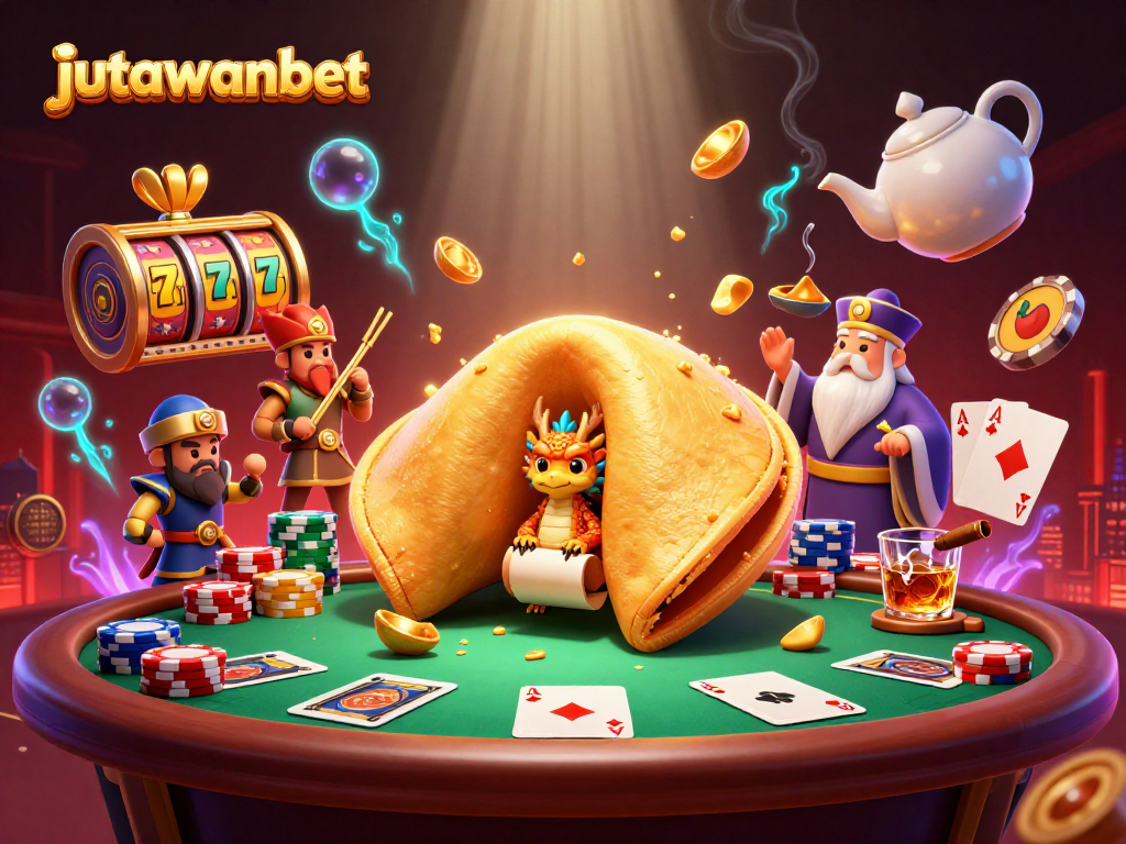 Engage with jutawanbet's latest slot offerings featuring a magical scene of fortune and victory.