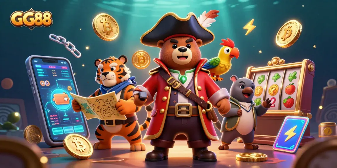 Spin and win with GG88's thrilling casino adventure featuring vibrant characters and games.