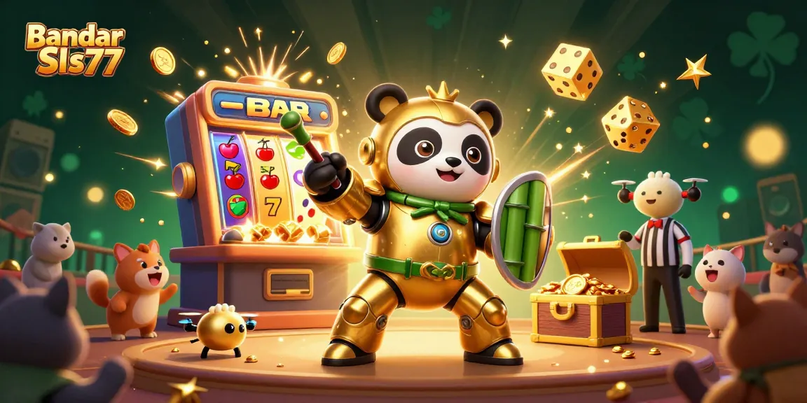 Permainan menarik di Bandar Slot Sis77 dengan mesin slot dan karakter menghibur di arena.
