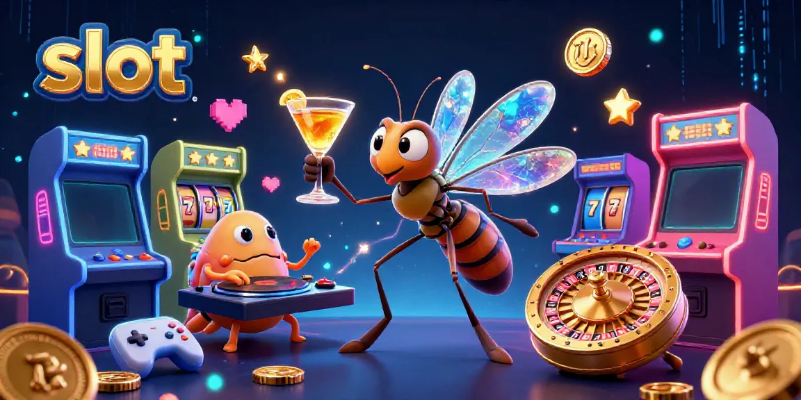 Experience thrilling slot gameplay by engaging with unique characters amidst vibrant casino elements.