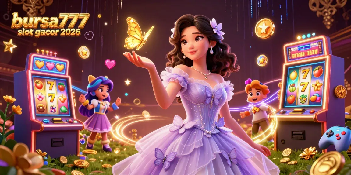 Experience bustling excitement at bursa777 slot gacor 2026 with vibrant 3D slot machines and sparkling visuals.