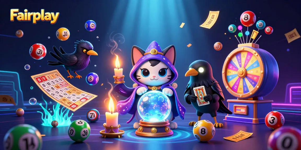 Engage with Fairplay at a dynamic casino scene featuring lottery balls and vibrant elements.