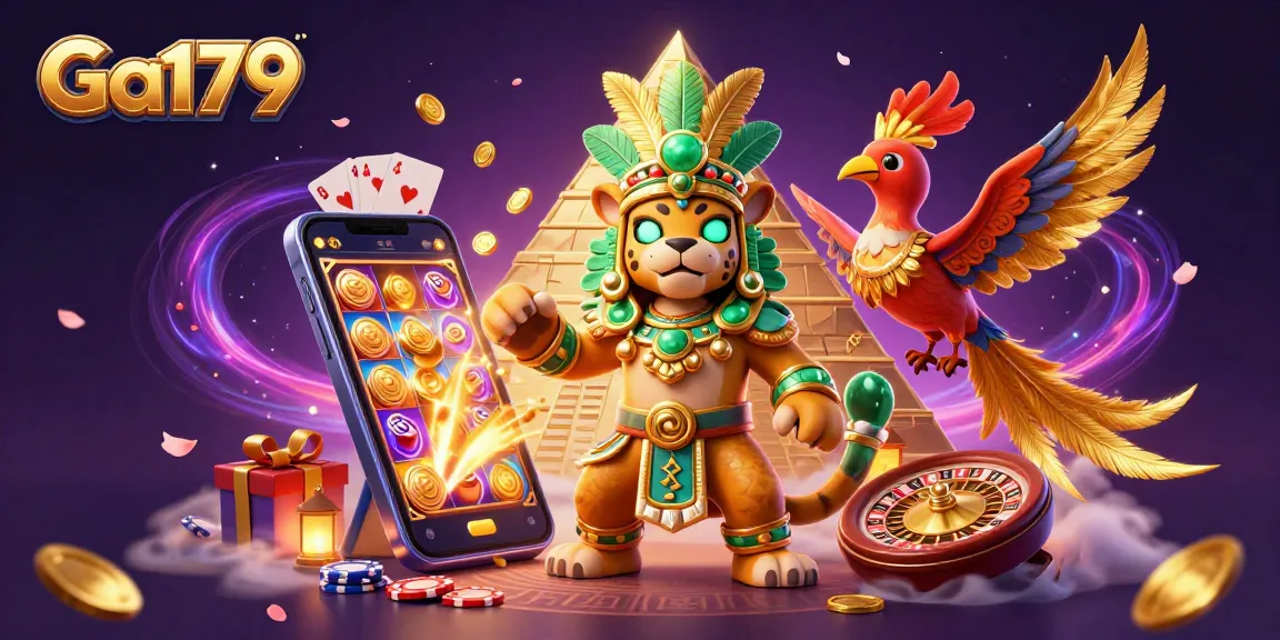 Experience thrilling gaming with Ga179's vibrant online features in a rich casino setting.