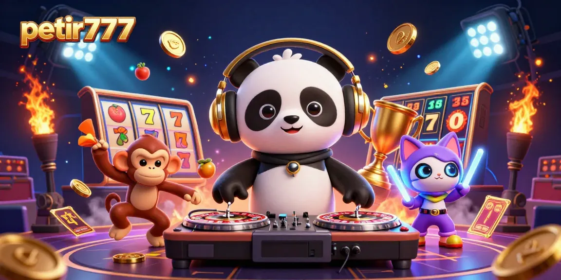 Experience thrilling gameplay with petir777 in a vibrant casino-themed digital landscape.