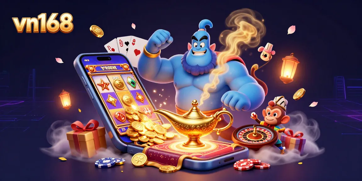 Experience thrilling gameplay at vn168 with vibrant casino elements and iconic characters.