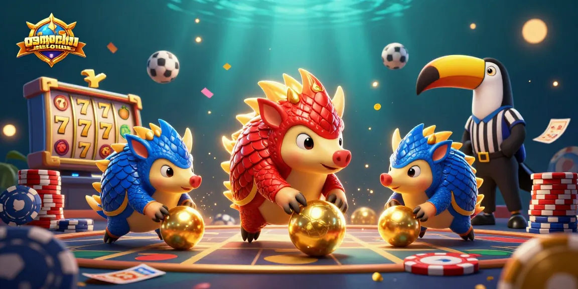 Engage in thrilling jackpots at osmapandtheforum with animated pangolins in a vibrant casino scene.