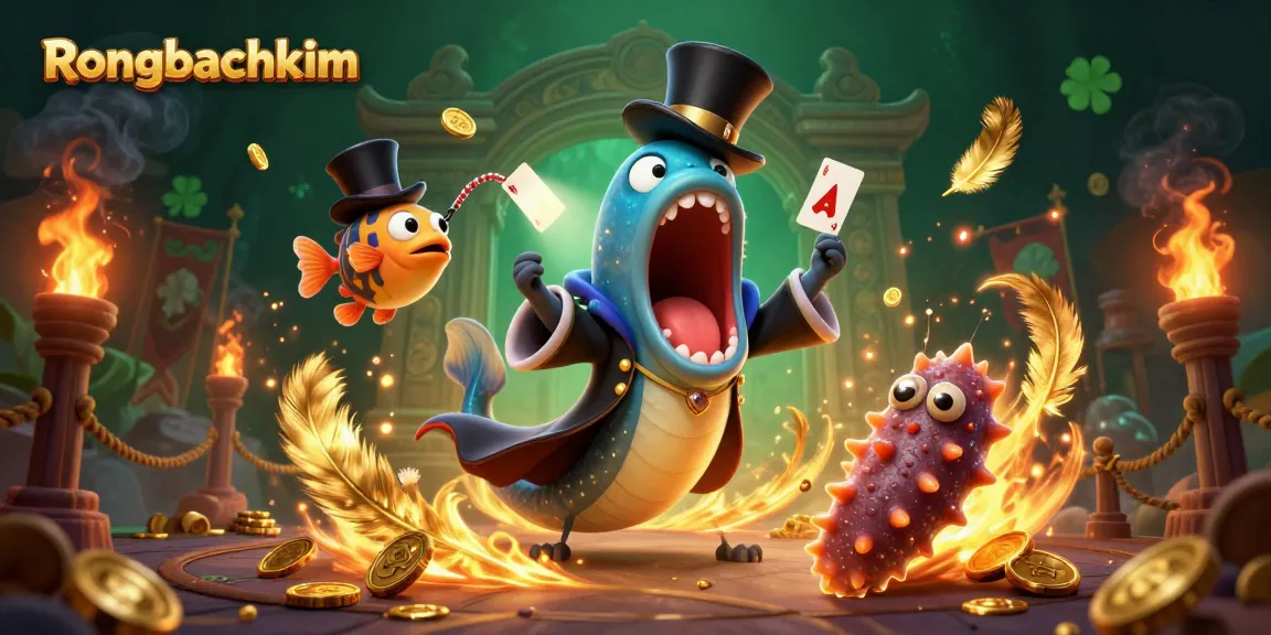 Rongbachkim enhances betting strategies with vibrant 3D casino magic illustration.
