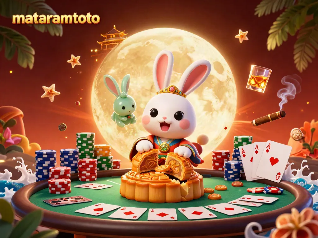 Experience the excitement at mataramtoto with lively moon rabbits and poker-themed celebrations.