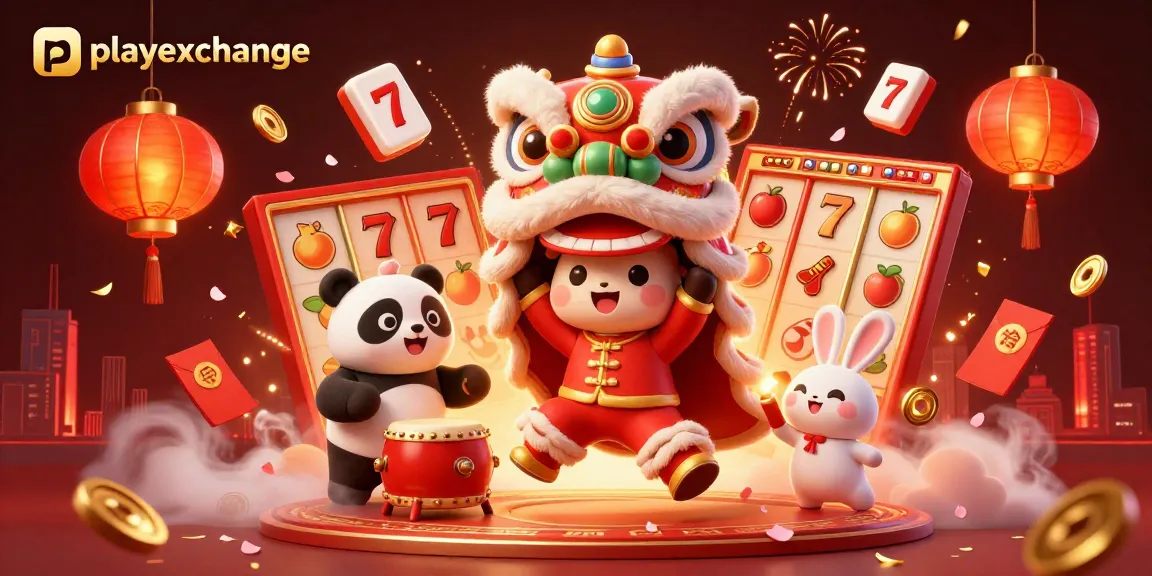 Spin jackpots and win big with the vibrant playexchange casino scene featuring a lion dance