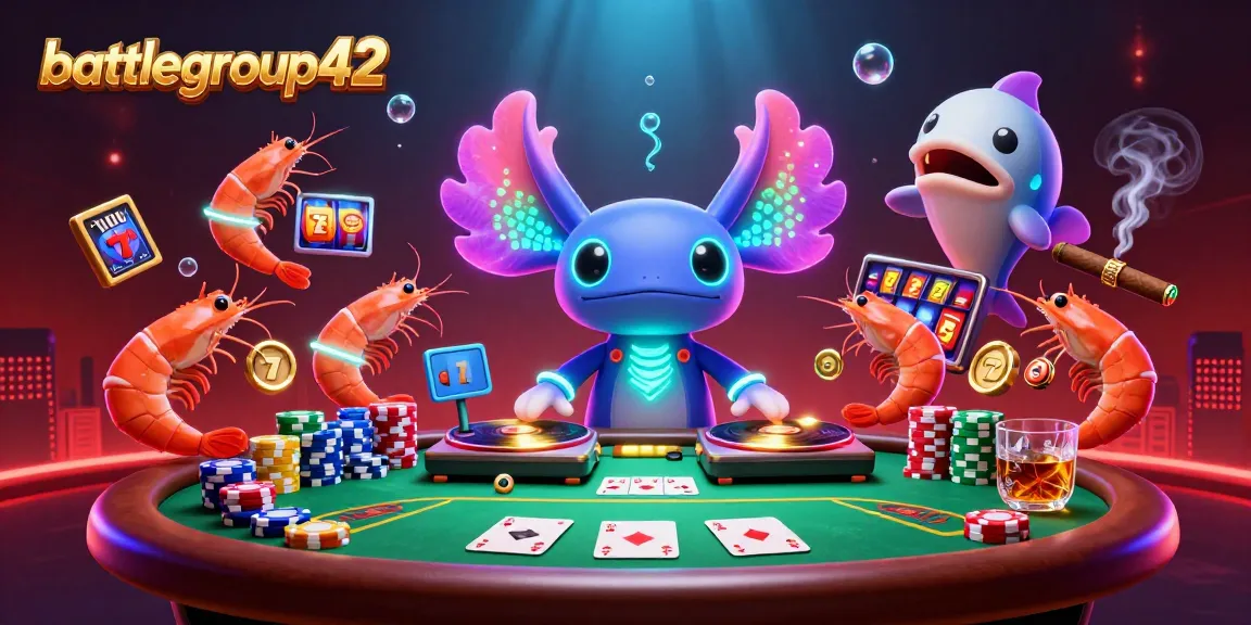 Experience the vibrant energy of battlegroup42 in this dynamic casino scene filled with games and excitement.