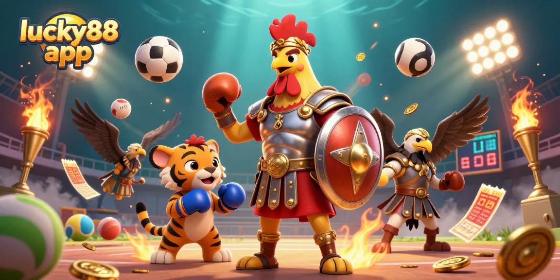 Experience the excitement of winning with the lucky88 app in this dynamic casino scene filled with action.