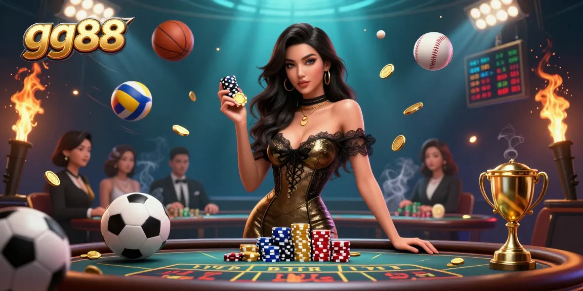 Experience high-stakes excitement at GG88 with exclusive baccarat and golden chips.