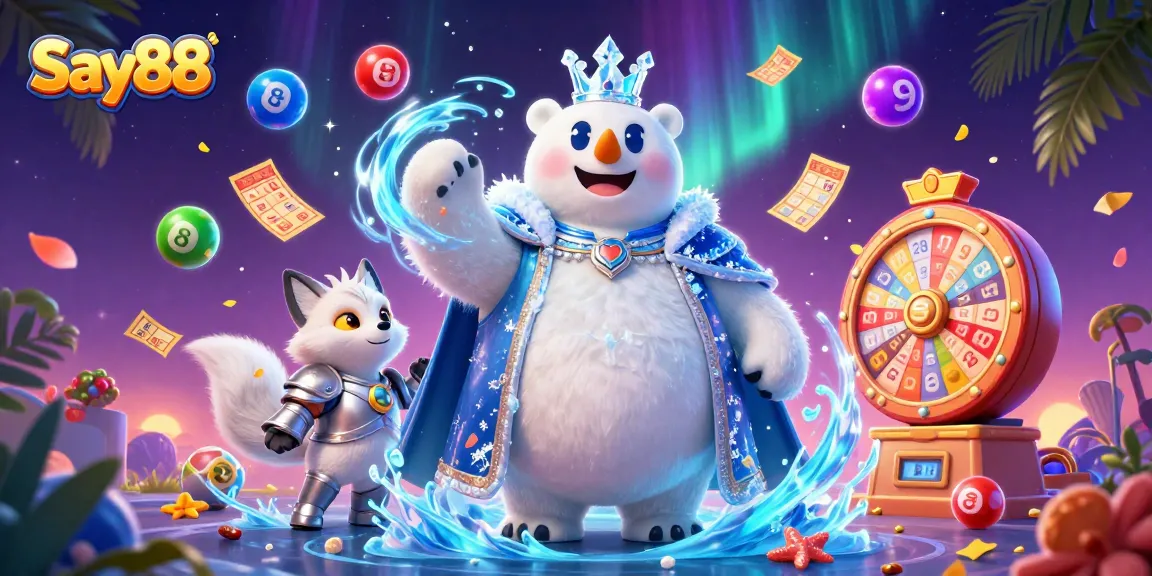 Win big with Say88 at a vibrant casino adventure featuring stunning 3D characters and dynamic game elements.