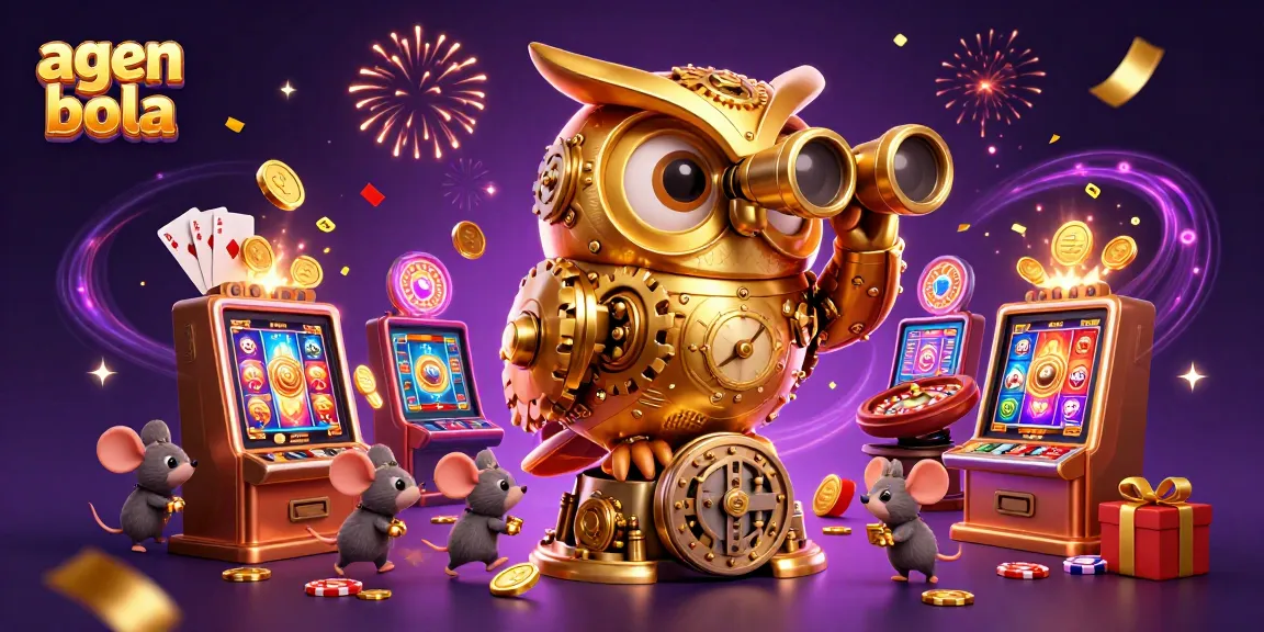 Experience winning with agen bola in an ultra-detailed casino scene bursting with excitement and vibrant action.