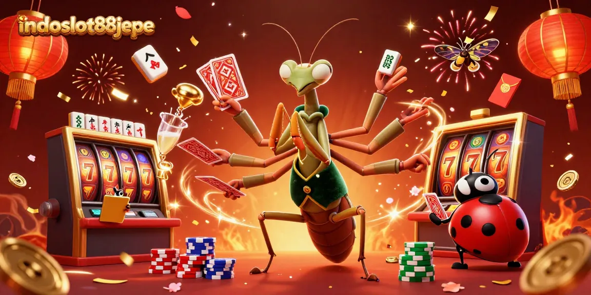 Engage in thrilling games at indoslot88jepe with vibrant characters and festive casino elements.