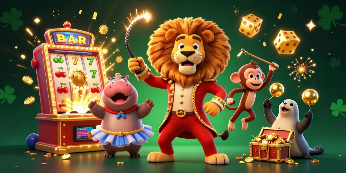 Experience the thrill of lotus365 with vibrant casino characters and a jackpot explosion in this colorful illustration.
