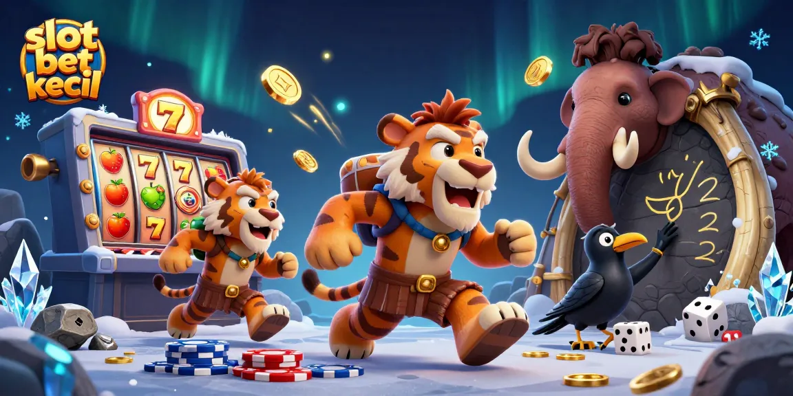 Experience an exciting slot bet kecil adventure in a vibrant casino scene.