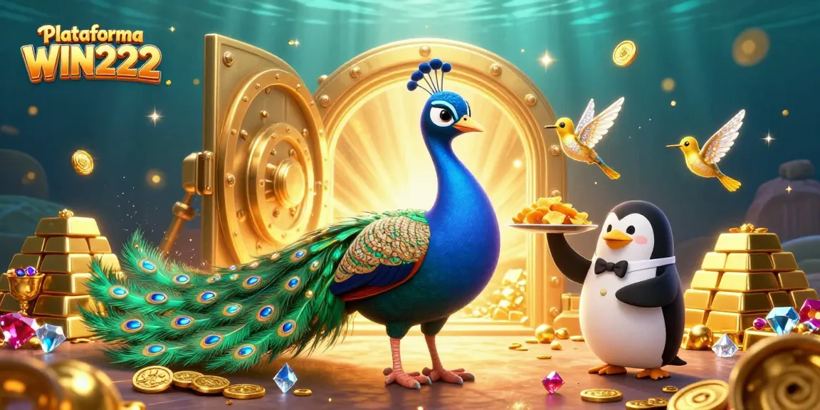 Experience the thrilling Plataforma WIN222 with vibrant games and engaging characters in a dynamic illustration.
