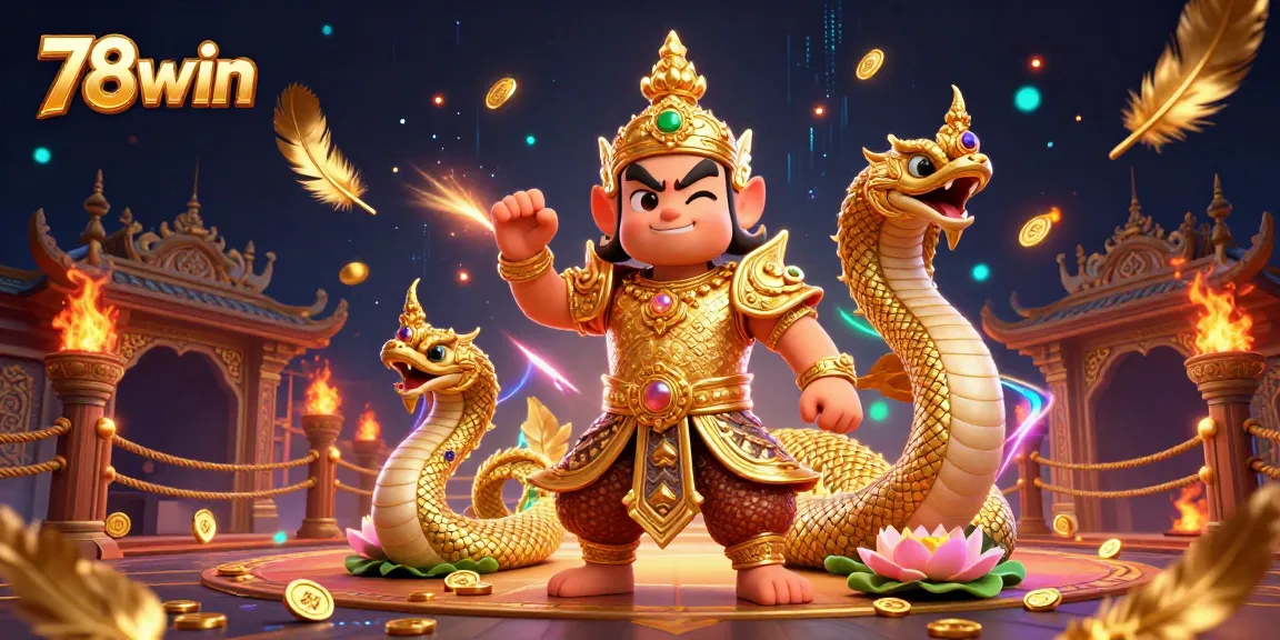 Experience thrilling gameplay at 78win, featuring vibrant casino scenes with dynamic characters and rich elements.
