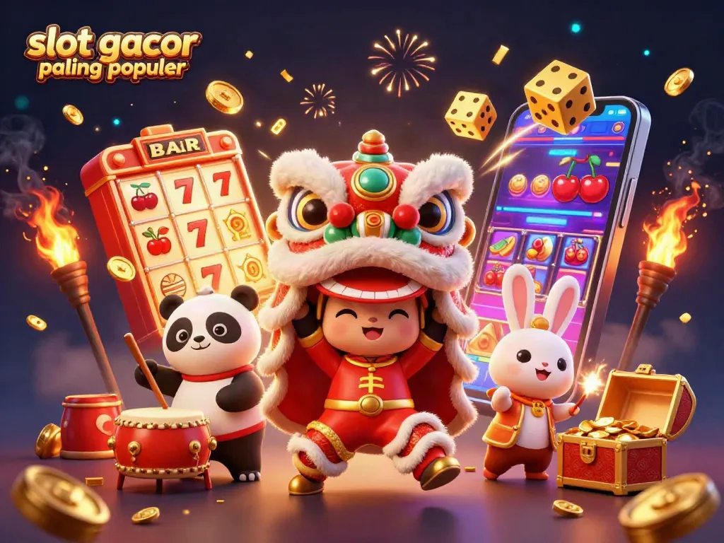 Slot gacor paling populer: Menangkan jackpot dengan karakter lucu dan mesin slot yang berkilau.