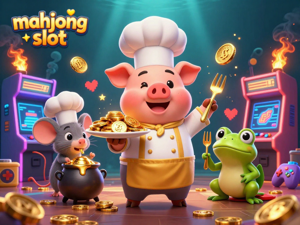 Experience the thrilling mahjong slot with vibrant characters and dynamic casino elements in this colorful scene.