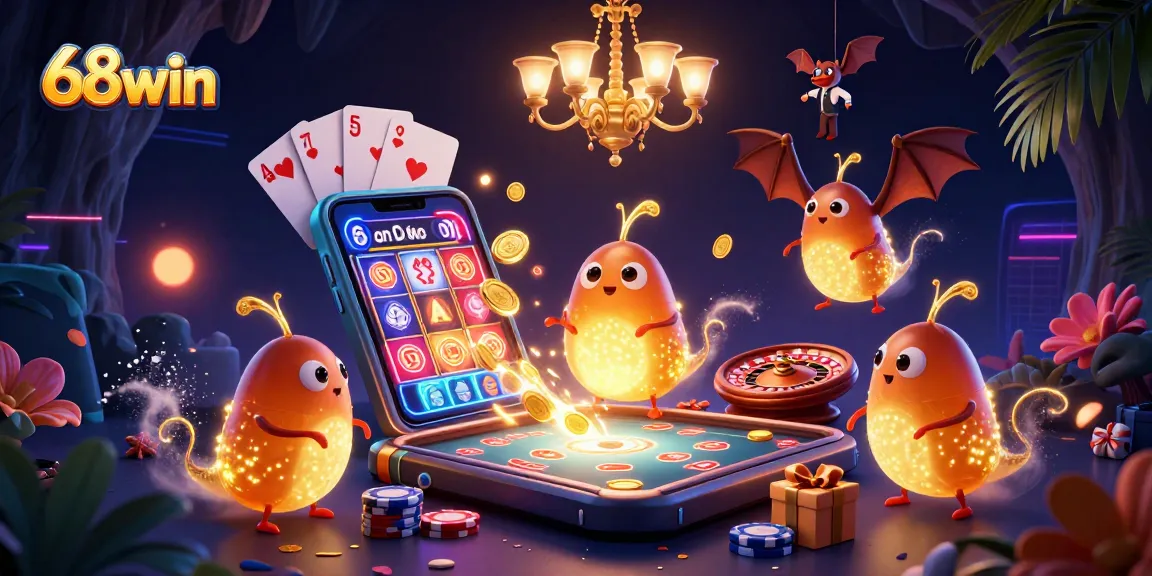 Experience thrilling games at 68win with engaging visuals and dynamic action featuring a bat dealer!
