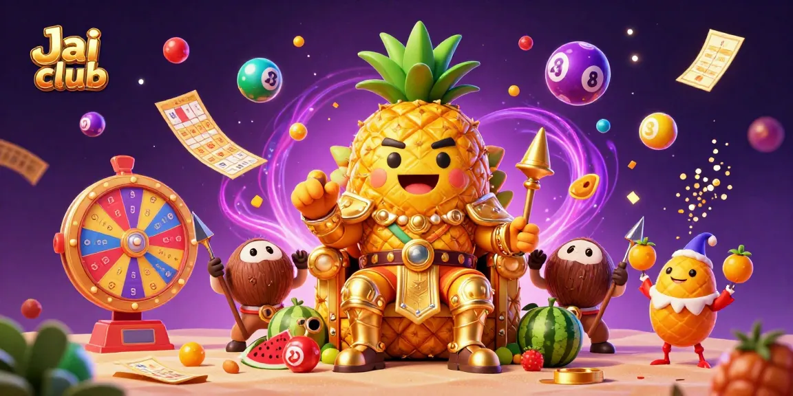 Engage in thrilling lottery action at Jai club with a vibrant beach casino scene filled with dynamic game elements.